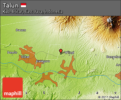 Physical Map of Talun