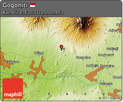 Physical Map of Gogoniti