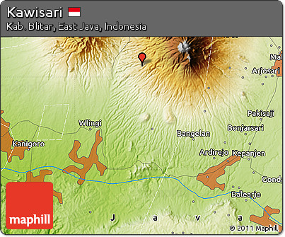 Physical Map of Kawisari