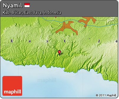 Physical Map of Nyamil