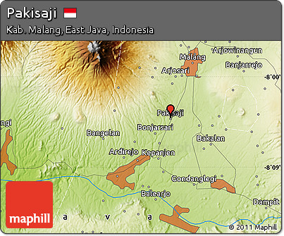 Physical Map of Pakisaji