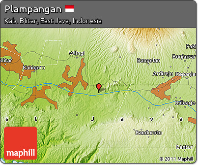 Physical Map of Plampangan