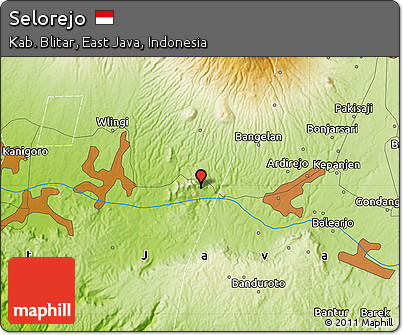 Physical Map of Selorejo