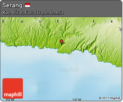 Physical Map of Serang