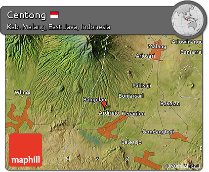 Satellite Map of Centong