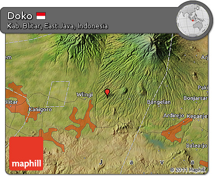 Satellite Map of Doko
