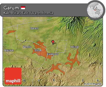 Satellite Map of Garum