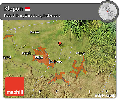 Satellite Map of Klepon
