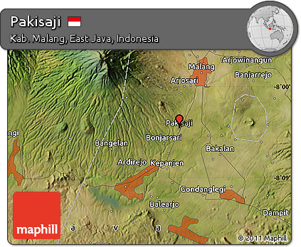 Satellite Map of Pakisaji