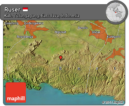 Satellite Map of Ruser