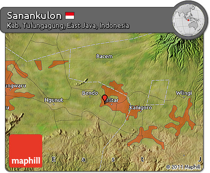 Satellite Map of Sanankulon
