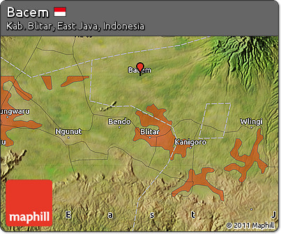Satellite Map of Bacem