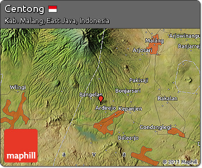 Satellite Map of Centong