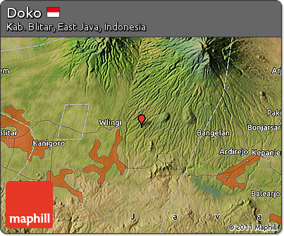 Satellite Map of Doko