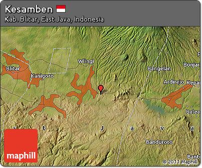 Satellite Map of Kesamben