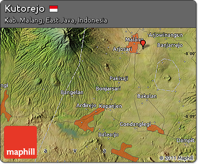 Satellite Map of Kutorejo
