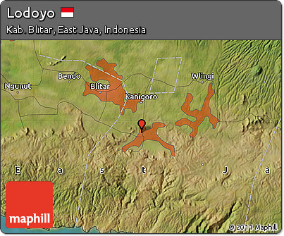 Satellite Map of Lodoyo