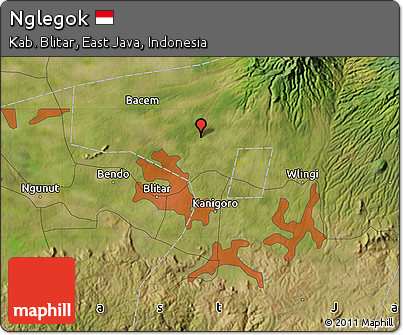 Satellite Map of Nglegok