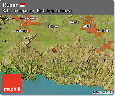 Satellite Map of Ruser