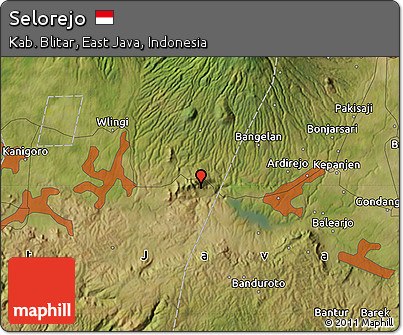 Satellite Map of Selorejo