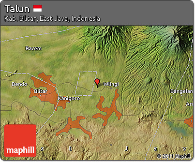 Satellite Map of Talun
