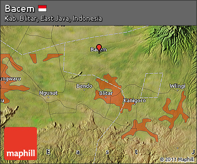 Satellite Map of Bacem