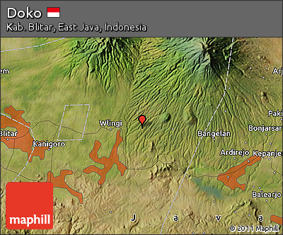 Satellite Map of Doko