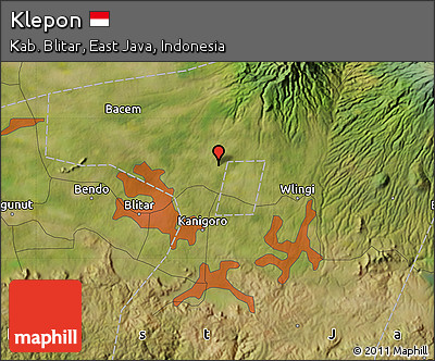 Satellite Map of Klepon