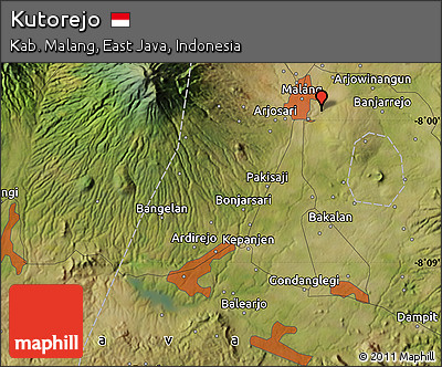 Satellite Map of Kutorejo
