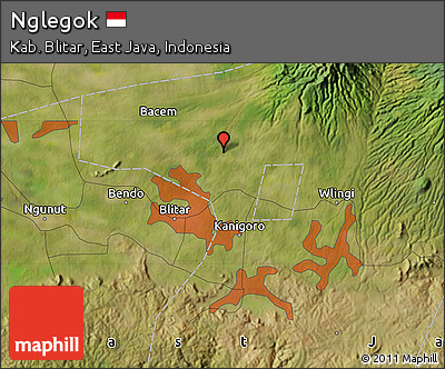 Satellite Map of Nglegok