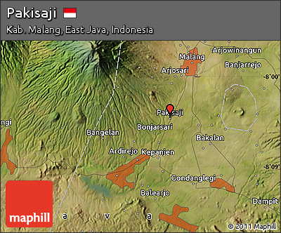 Satellite Map of Pakisaji