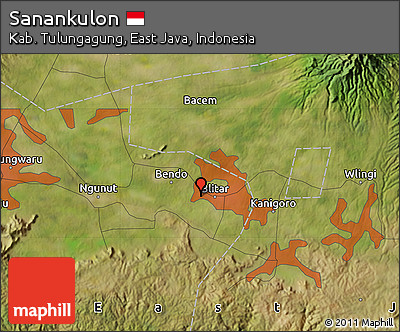 Satellite Map of Sanankulon