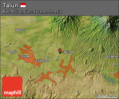 Satellite Map of Talun