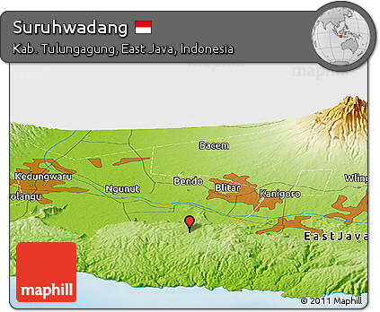Physical Panoramic Map of Suruhwadang