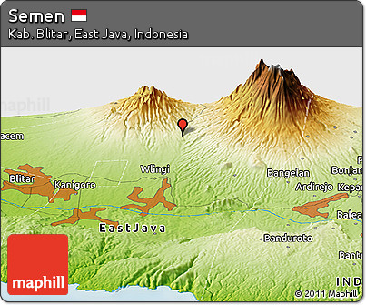 Physical Panoramic Map of Semen