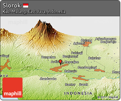 Physical Panoramic Map of Slorok