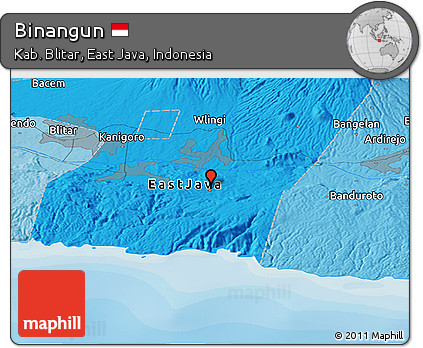 Political Panoramic Map of Binangun