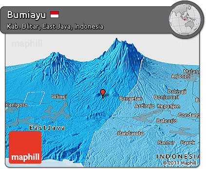 Political Panoramic Map of Bumiayu