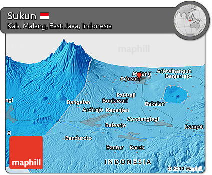 Political Panoramic Map of Sukun