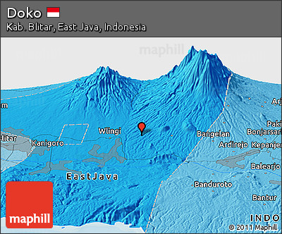 Political Panoramic Map of Doko
