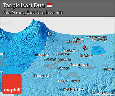 Political Panoramic Map of Tangkilsari Dua