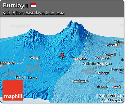Political Panoramic Map of Bumiayu