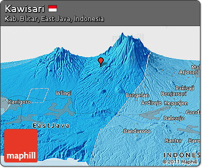 Political Panoramic Map of Kawisari