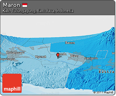 Political Panoramic Map of Maron