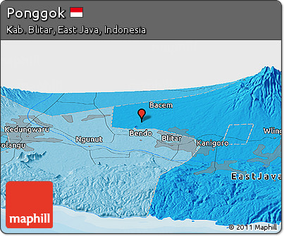 Political Panoramic Map of Ponggok