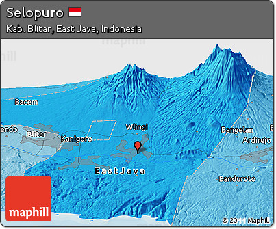 Political Panoramic Map of Selopuro
