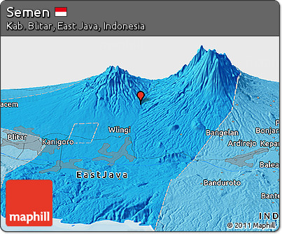Political Panoramic Map of Semen