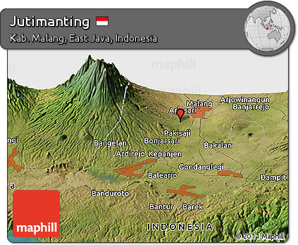 Satellite Panoramic Map of Jutimanting