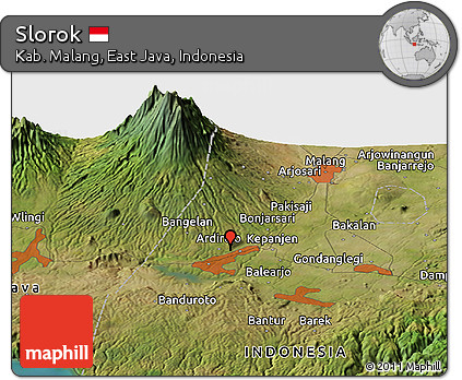 Satellite Panoramic Map of Slorok