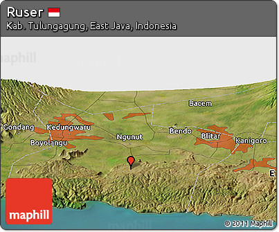 Satellite Panoramic Map of Ruser